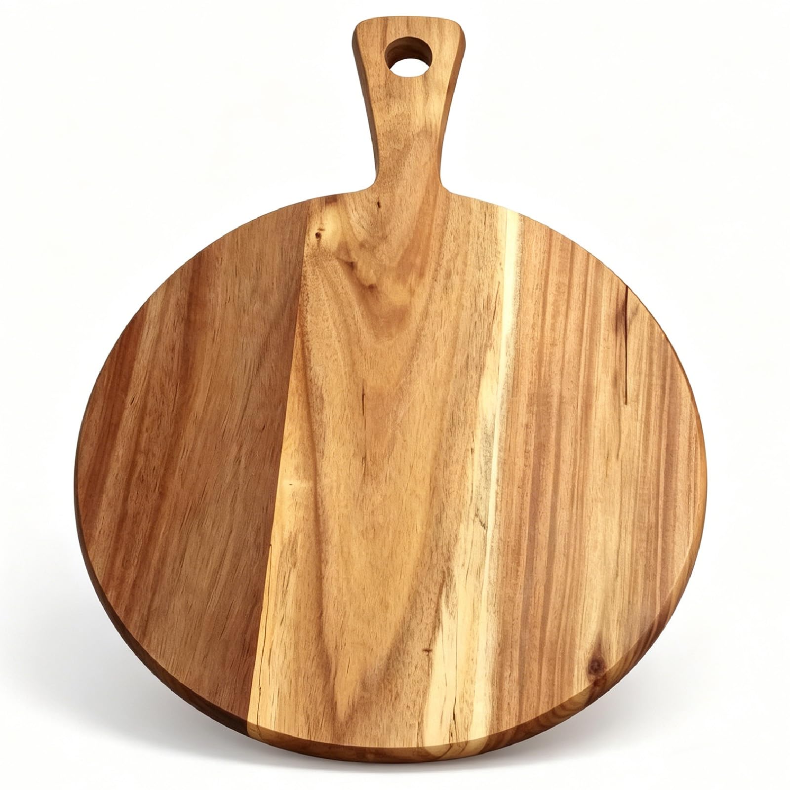 Tablas de Pizza, Tabla de madera para pizza de 40 cm, redonda y con asa ideal para pizza, pan y focaccia, y también para servir queso