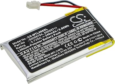 Flujoy 240mAh/3.7V Replacement Battery for MI 6869i 6970 6867i 6940 6869 6920 6863i 6905 6865i 6910 6900 6930 6865 50006764 50005711