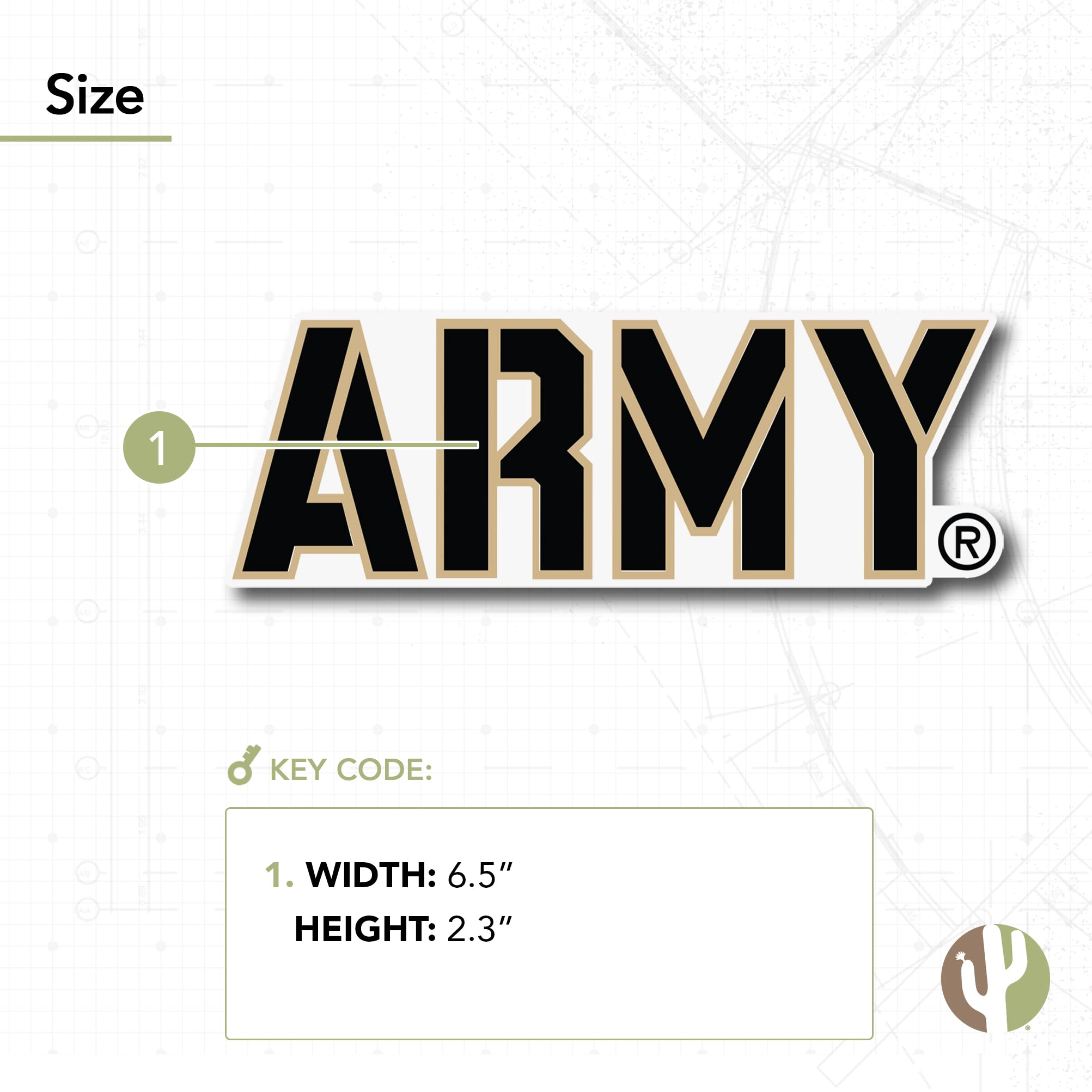 United States Military Academy Decal Sticker - 8 Inch Vinyl Laptop, Car & Water Bottle Decal - View #12
