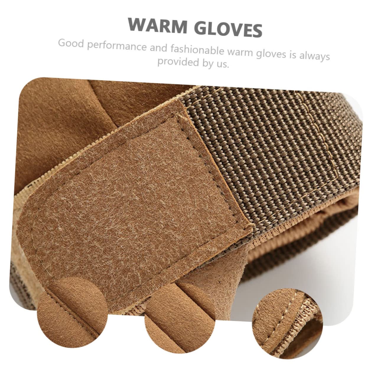 PartyKindom Men's Half-Finger Gloves Winter Riding Gloves for Cycling Breathable Outdoor