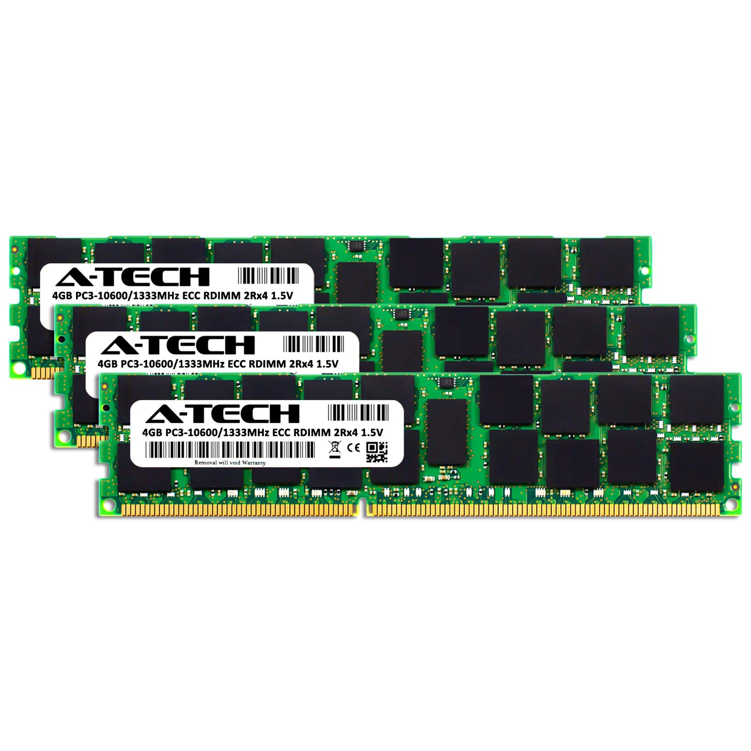 16GB (4x4GB) RAM DDR3-1333 ECC REG Per Dell PowerEdge T310, T410, T610, T710 – Micron RDIMM