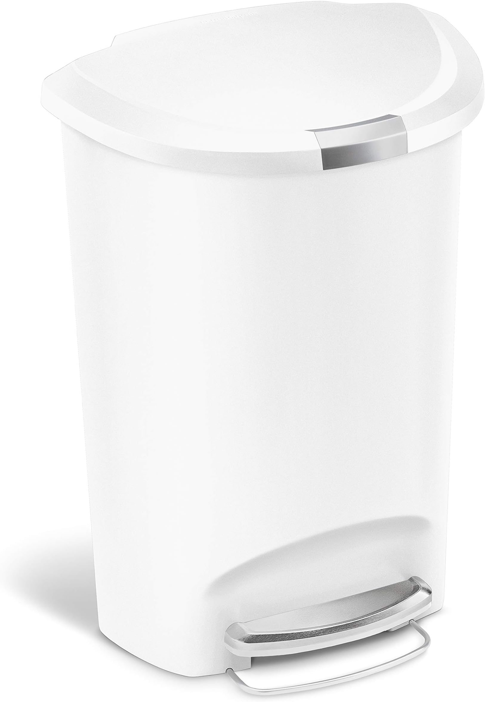 simplehuman CW1357 50L SemiRound Kitchen Pedal Bin with Lid Lock