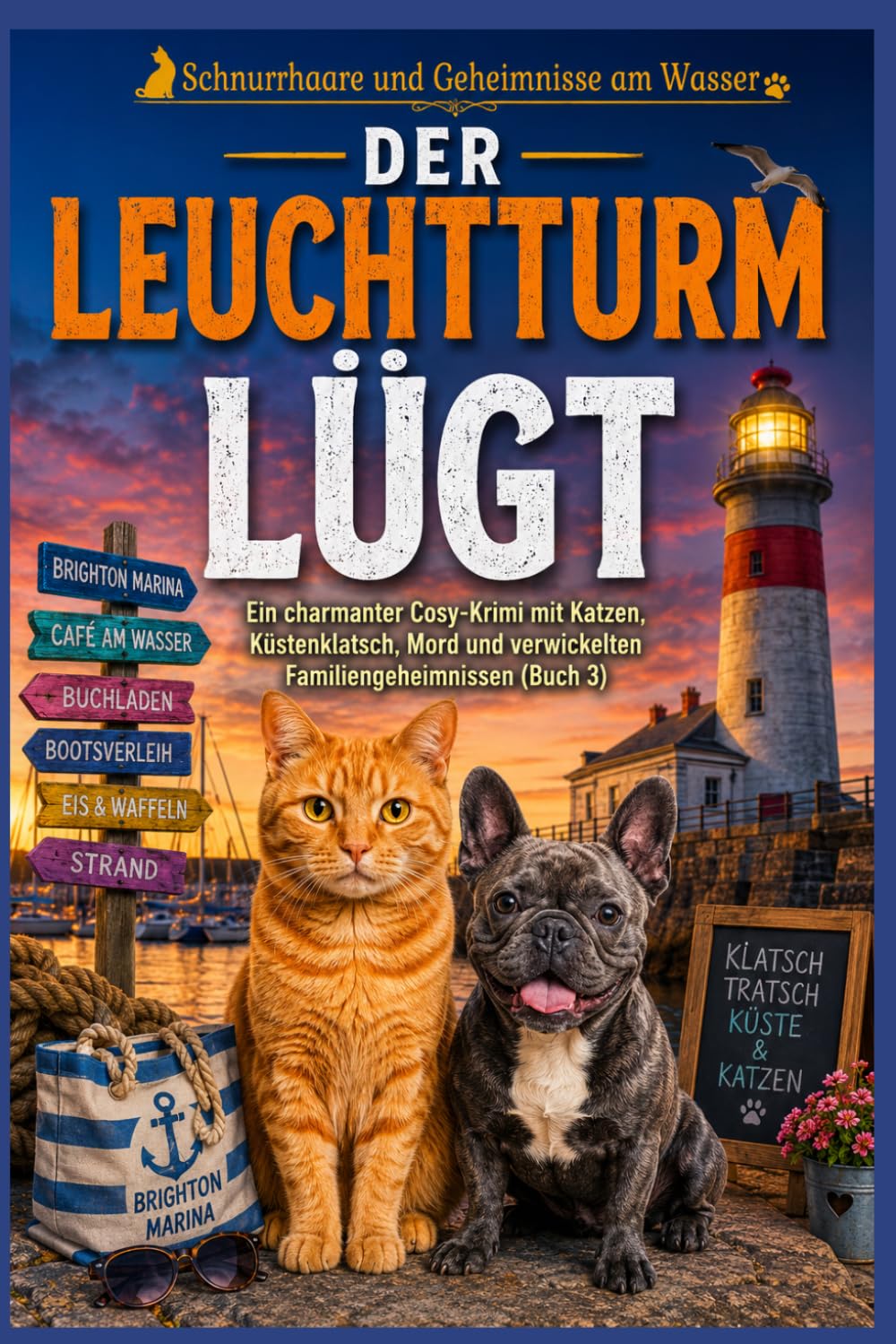 Der Leuchtturm lügt: Ein charmanter Cosy-Krimi mit Katzen, Küstenklatsch, Mord und verwickelten Familiengeheimnissen (Buch 3) (Schnurrhaare und Geheimnisse am Wasser)