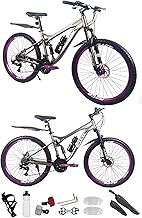 26”, 27.5 Inch Mountain Bike, Adult Bicycle, Teenager Bike, MTB, Girls & Women’s Bike, Sport’s Cycle, Dual Disc Brake, 21 Speed, 20 KG Lightweight, New