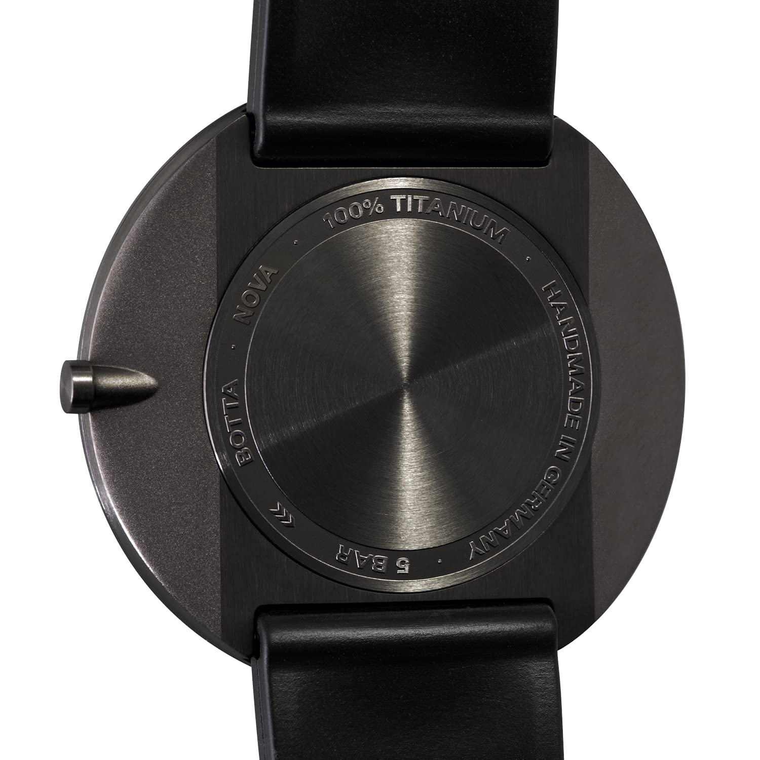 botta Zegarek z jedną wskazówką męski szwajcarski mechanizm kwarcowy ze skórzaną bransoletką NOVA (40 mm)
