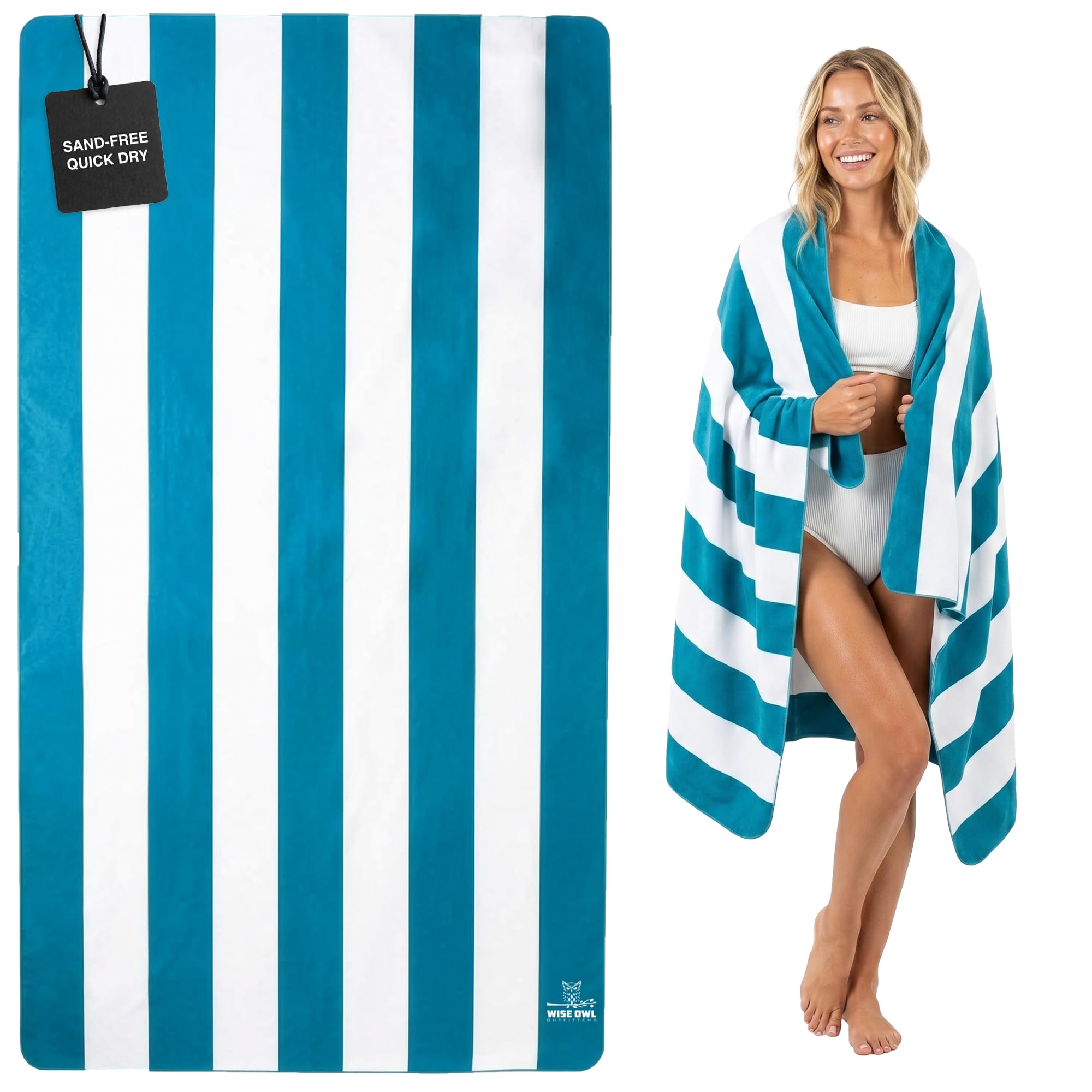 Amazon.com: Wise Owl Outfitters Microfiber Beach Towel (7x4 ft