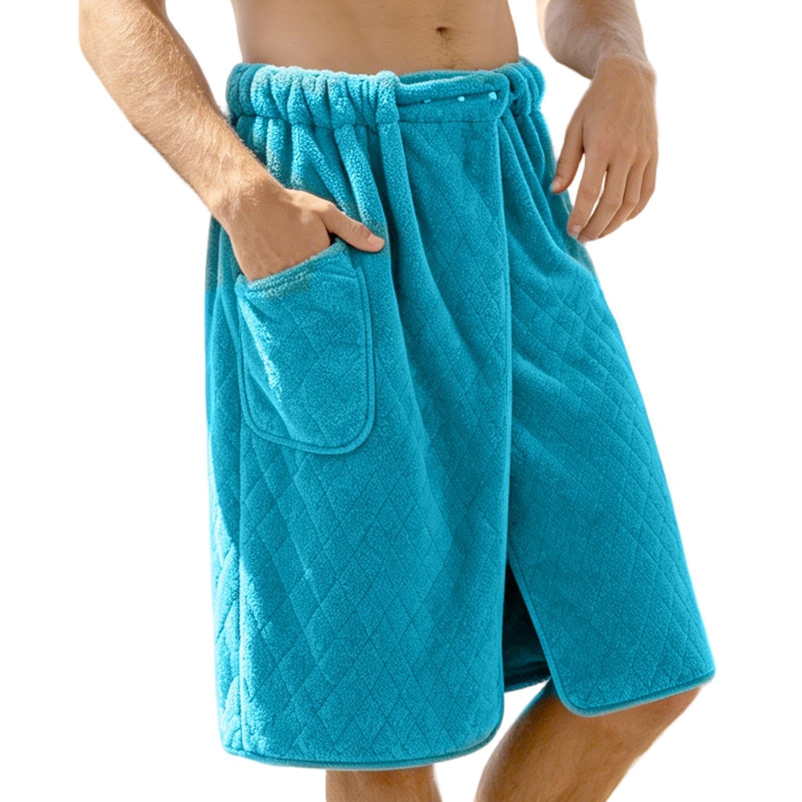 Serviette de sauna grande taille à poche en éponge douce