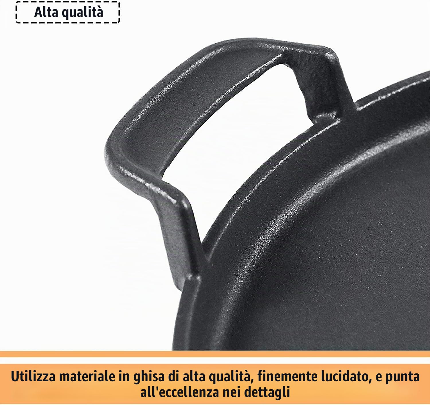 Denmay 7421 Piastra grill rotonda in ghisa da 30,5 cm per Weber 57 cm, Gourmet BBQ System,griglia a carbone Weber One-TouchPiastra in ghisa smaltata in porcellana Pezzi di ricambio