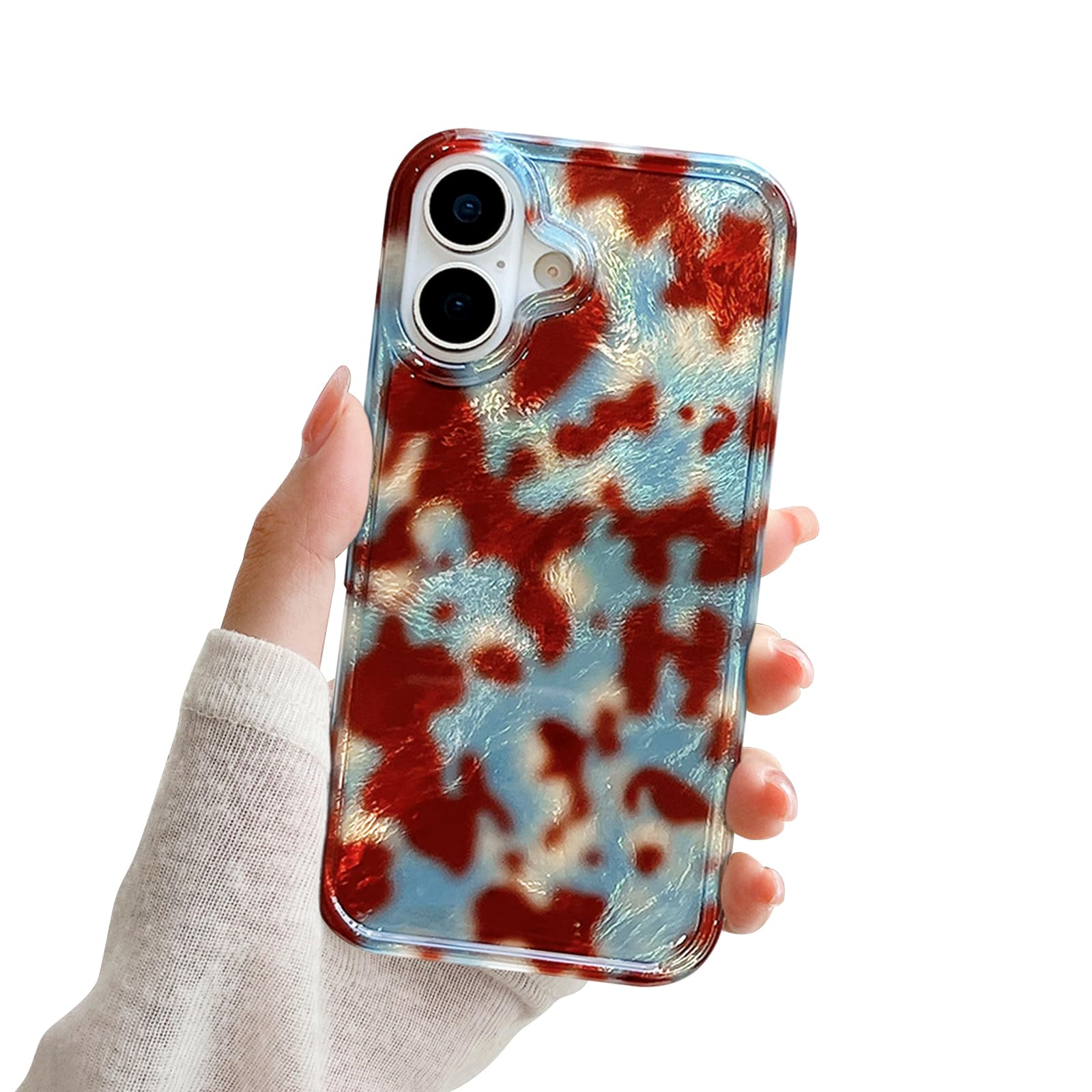 Coque compatible avec iPhone 16 pour éviter les chocs avec style léopard ambré - 8