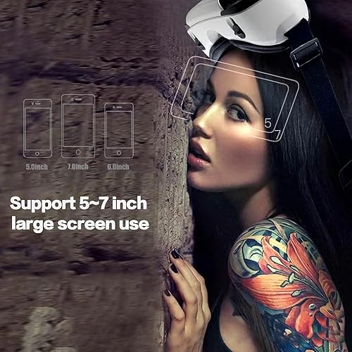 Miniatura 5 de VR Headset with Controller Adjustable 3D VR Glasses Virtual Reality Headset HD Blu-ray Eye Protected Support 57 Inch with Controller