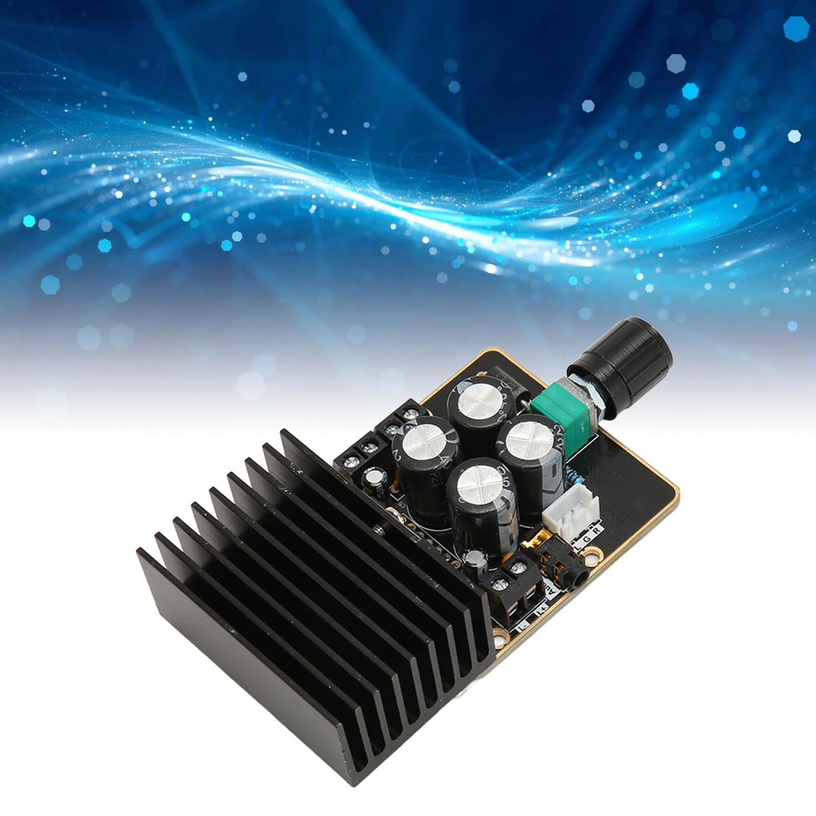 Denash TDA7377 Digital Power Wzmacniacz TDA7377 z ochroną Głośników DIY, Idealny dla Odtwarzaczy Dźwiękowych, Czarny/złoty