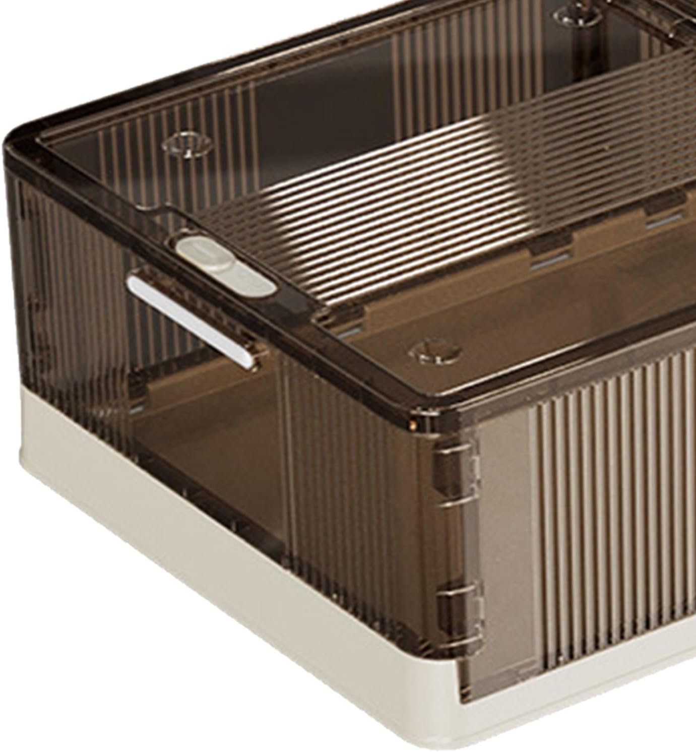 Under Bed Storage Containers, Under Bed Storage Containers Foldable Rolling Storage Bins Plastic Clothes Organizer with Wheels for Bedroom Dormitory (Short) (Medium Type)