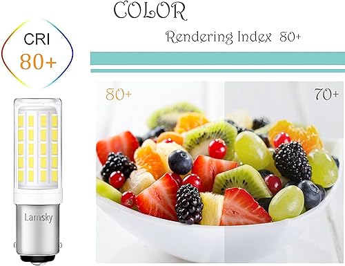 Miniatura 7 de Lamsky Bombilla LED BA15D, luz diurna blanca de 5 W, 6000 K, AC110 V120 V220 V, doble base de bayoneta, 54 x 4014SMD LED 500 lm, repuesto halógeno