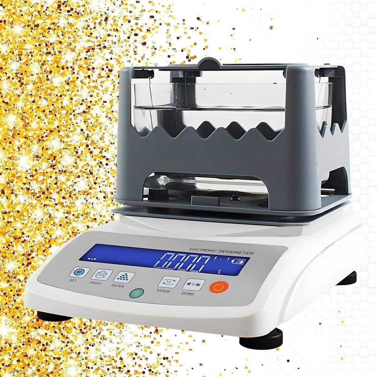 Kit automático de prueba de oro, medidor electrónico de densidad de sólidos, 0,001 g/cm3, densidad de sólidos digital de alta precisión, medición rápida de 10 segundos, medidor de densidad de pureza