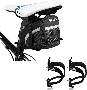 BV Large Bike Seat Bag and Ibera Bottle Cages