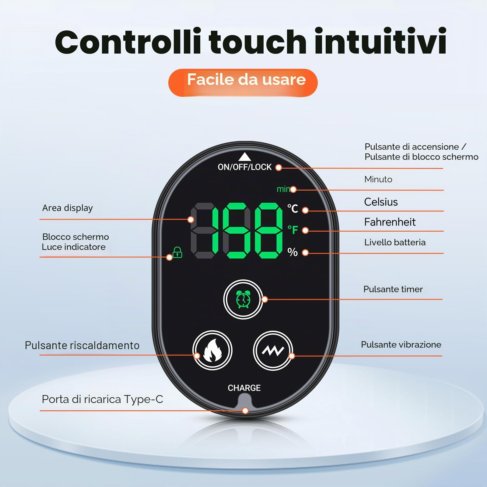 Cavigliera riscaldata, massaggiatore per piedi senza fili con 6 impostazioni di calore, 3 impostazioni di vibrazione, 3 opzioni di timer, cuscinetto riscaldante ricaricabile per polpaccio, supporto