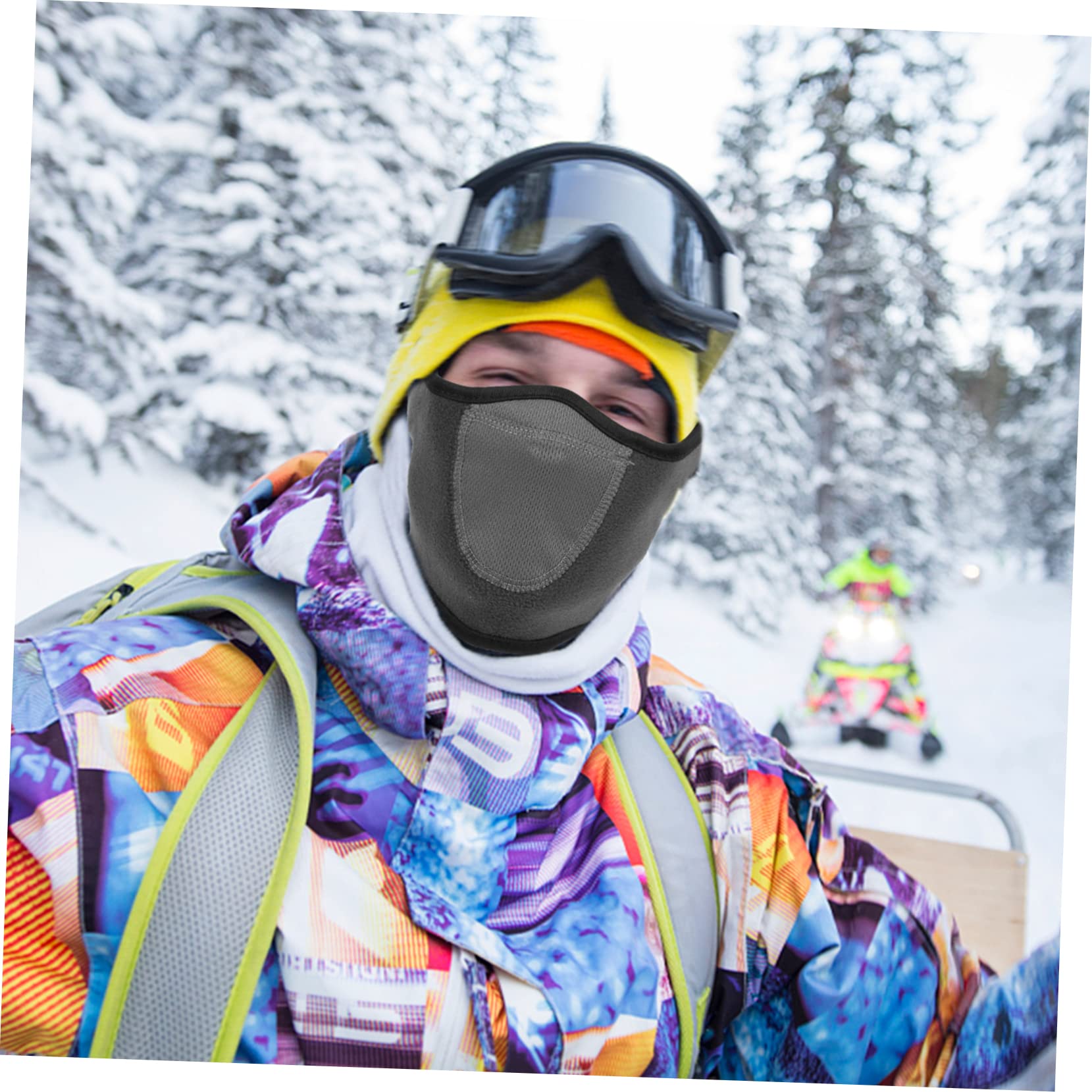 5stücke Wiederverwendbare Halsabdeckung Winddichte Fleece-gesichtsmaske Für Kälte Schutz Für Hals Und Ohren Für Wintersport Und Outdoor-aktivitäten