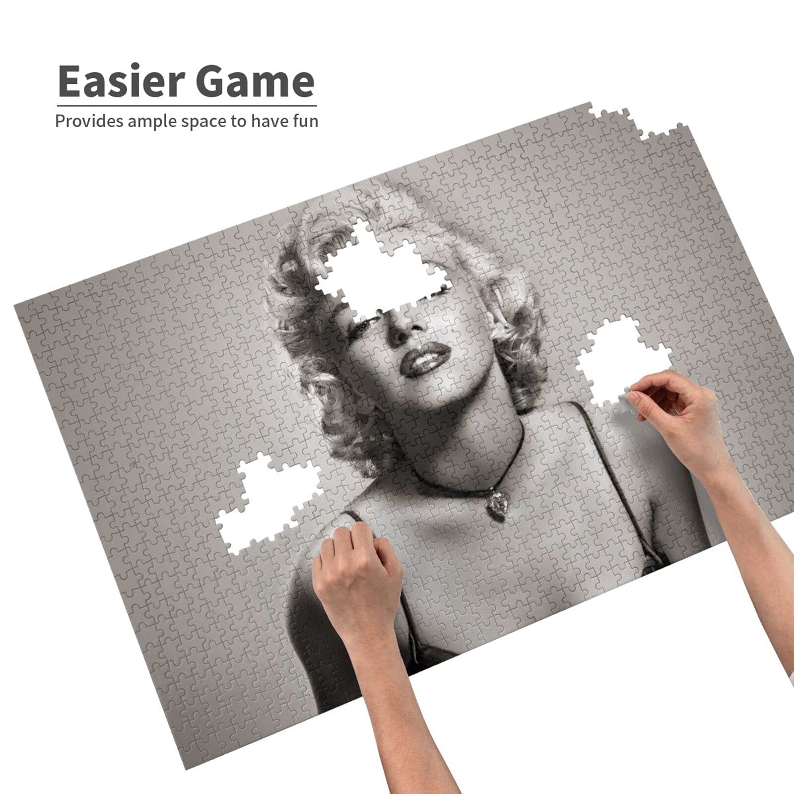 Amazon | 1000ピース ジグソーパズル マリリンモンロー 木製 50*75cm