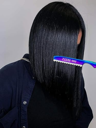 Miniatura 8 de Facón - Maquinilla de afeitar profesional para estilizar el cabello, texturizante, 10 cuchillas de repuesto