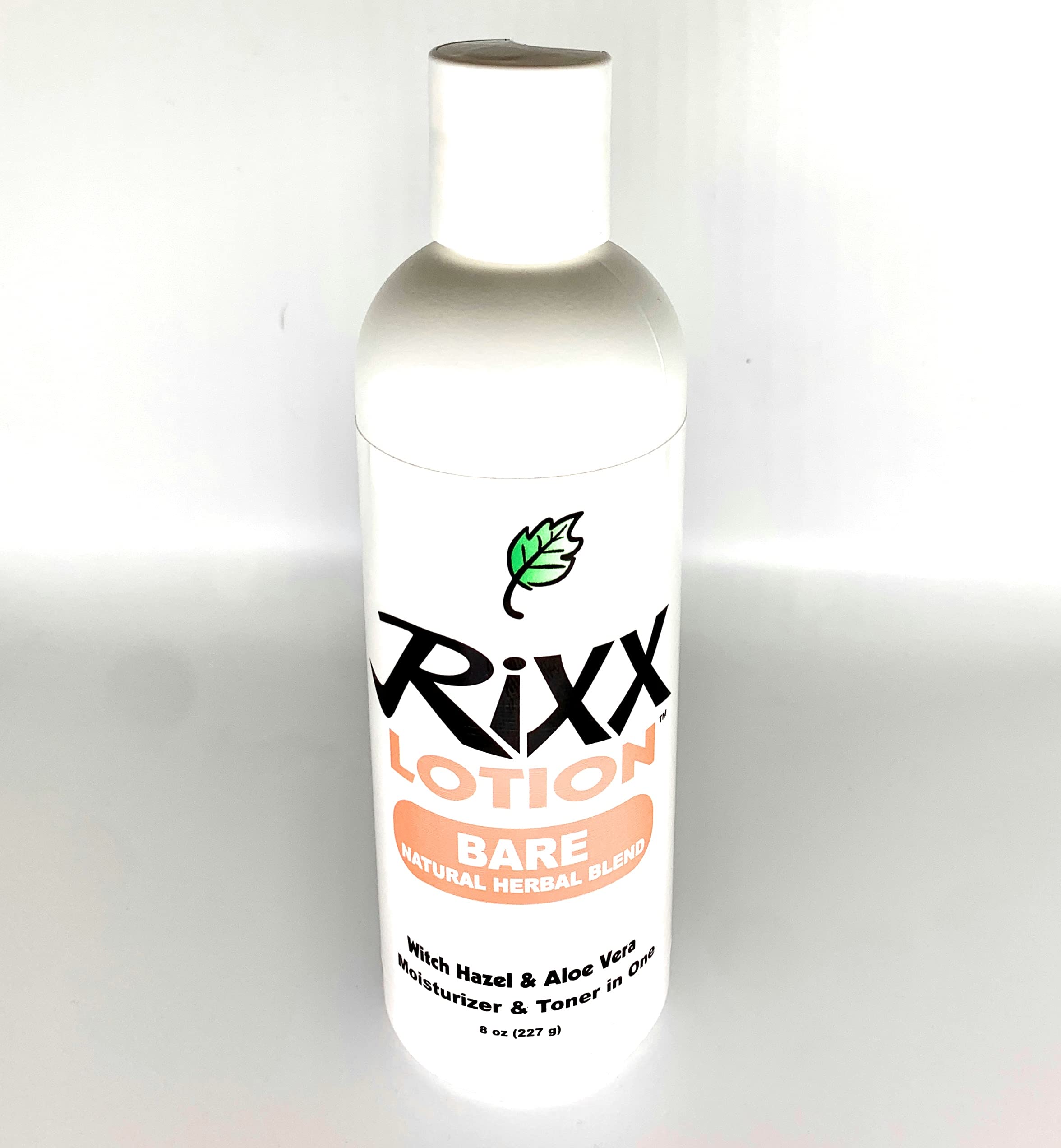 Bare Unscented Natural Herbal Blend (Sport Cap) with Witch Hazel, Aloe Vera, Shea Butter and Hyaluronic Acid. Moisturizer and Skin Toner for Face and Body.