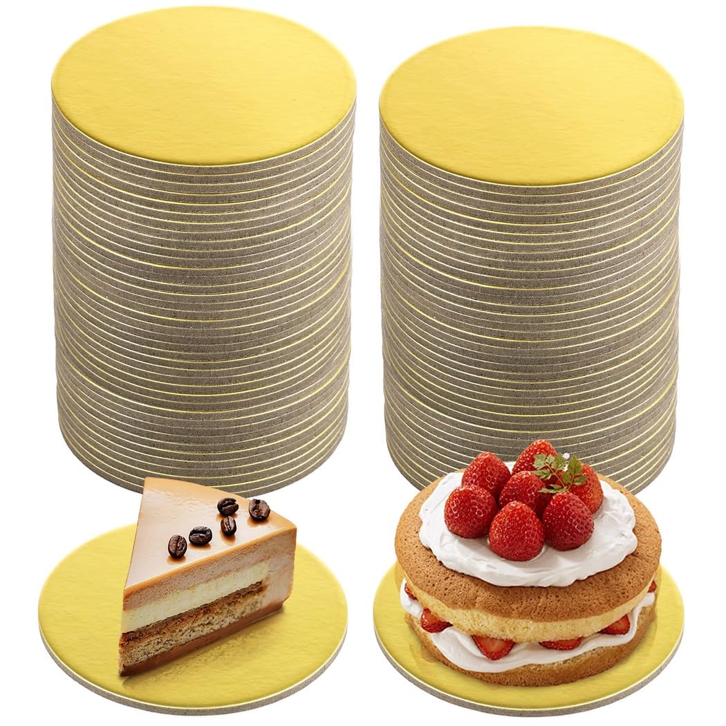 80 placas redondas para tartas, 4 mini bases redondas, de cartón, antiadherente, resistente al calor, para cupcakes, mousses, postres