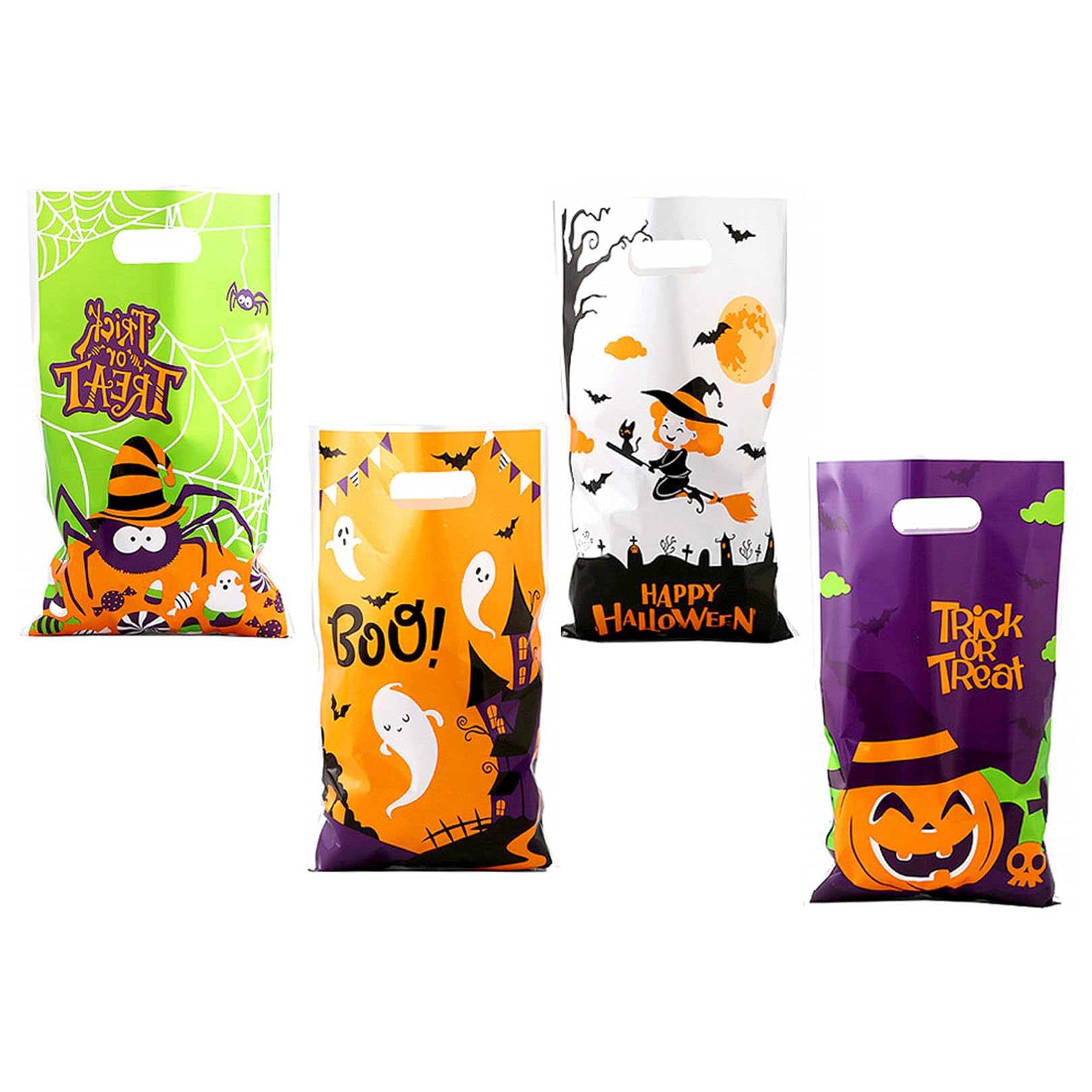 40 Pcs Halloween Sweet Bags, Halloween Treat Bags, Snack Gift Packing, Party Gifts Supplies Bags