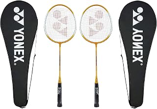 Yonex GR 303 Saina Nehwal Edition Badminton Racket 2021 Professional Beginner Practice Racket with Full Cover Steel Shaft - Pack of 2