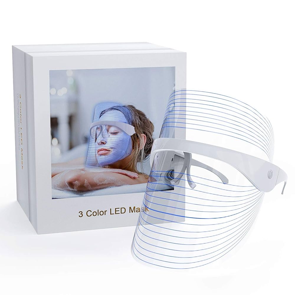 Amazon.com: NUFR LED Light Facial Mask, 3 Colors Light