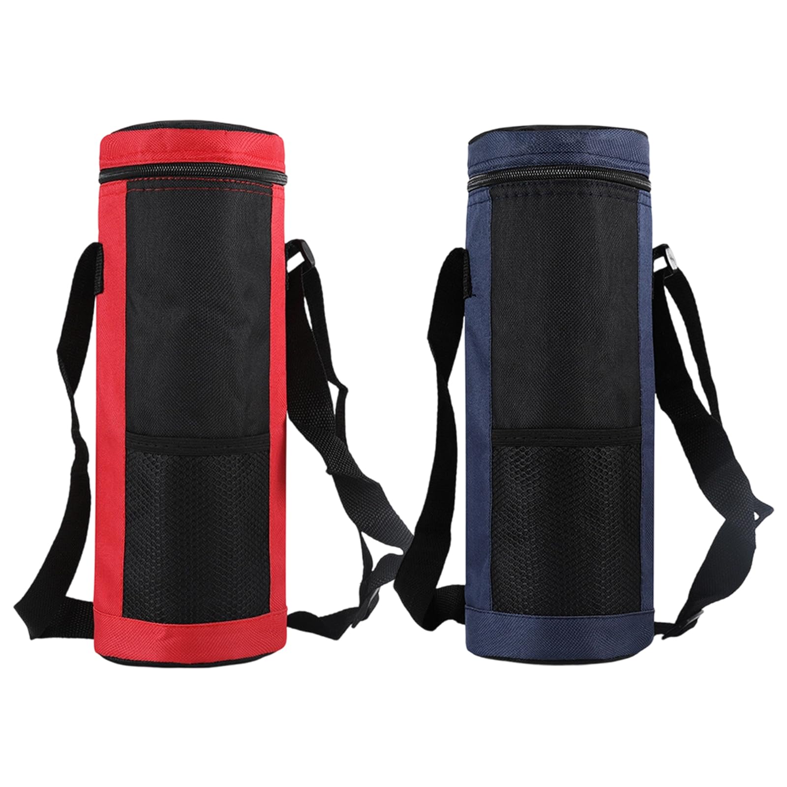 2PCS Borsa per Bottiglia Termica, Borsa Portatile per Bottiglia D'acqua Piccola Borsa Termica per Bevande con Tracolla Regolabile per Esterni, ViaggiS