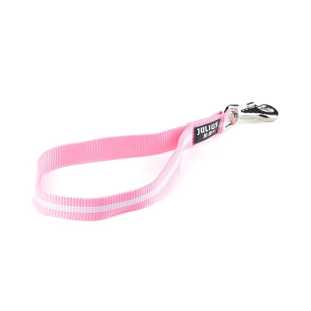 Julius-K9 214KF-NL-PN Correa Tubular de IDC para Perros, Líder de Tráfico Corto, 35 x 25 mm, Rosa