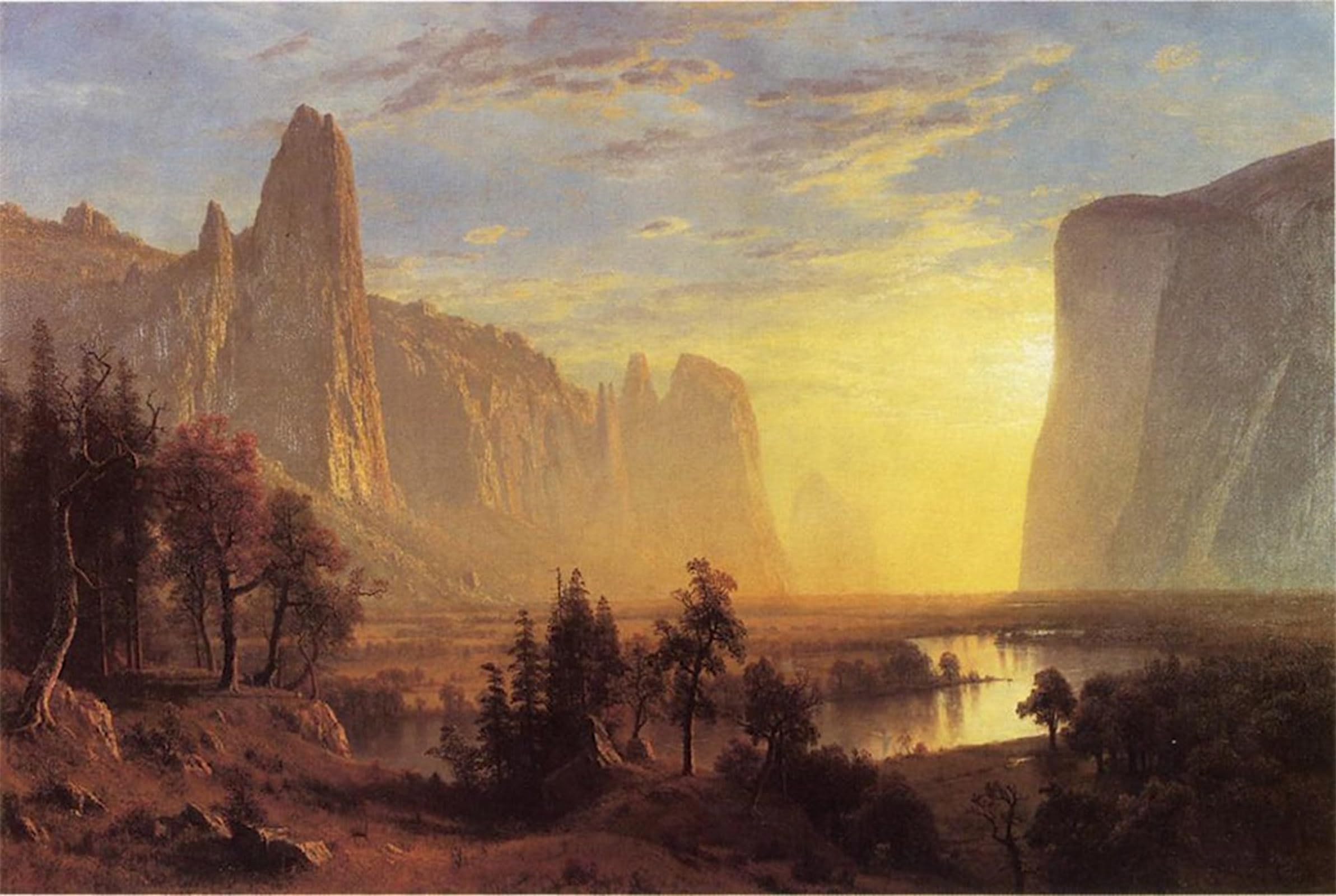 Impression d'art Yosemite Albert Bierstadt 60x90cm