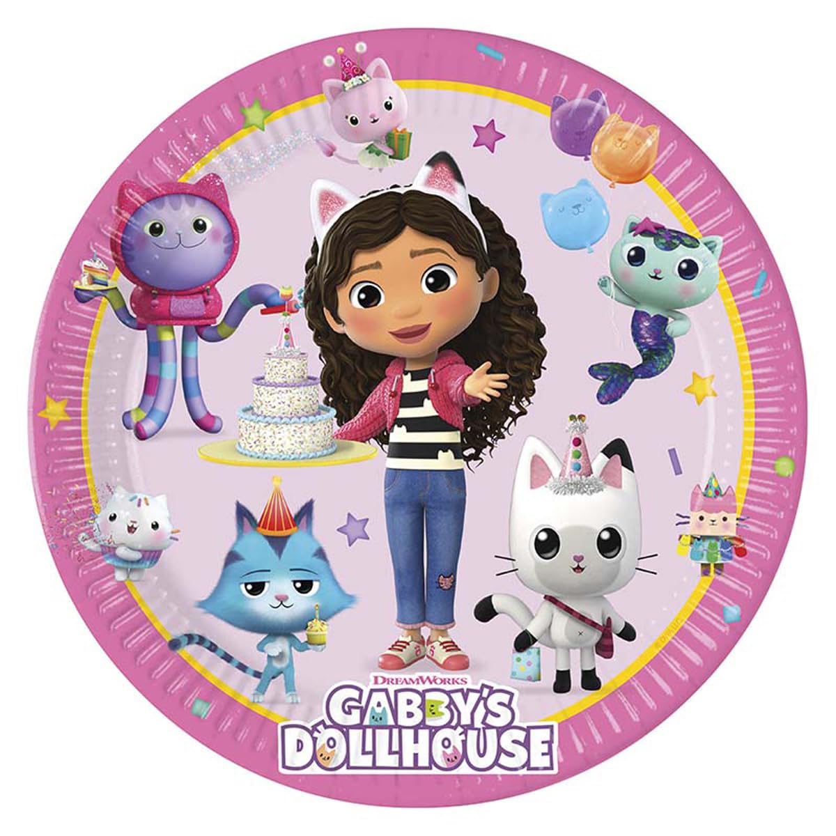 8Pk 23Cm Gabby'S Dollhouse Paper Plates