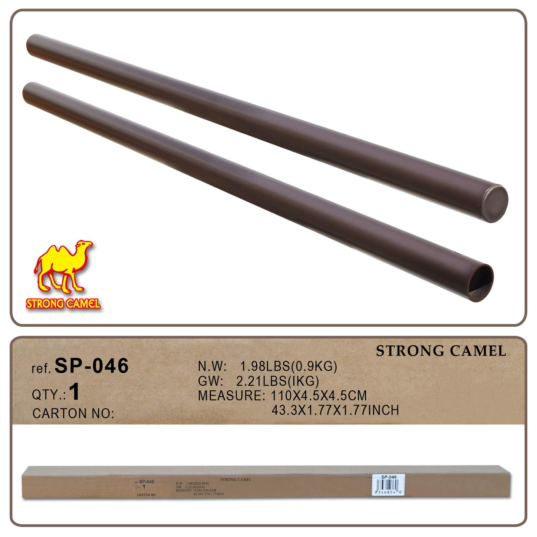 Amazon Com Strong Camel Patio Umbrella Lower Pole Pole Dia 1 5 Length 42 5 Garden Outdoor