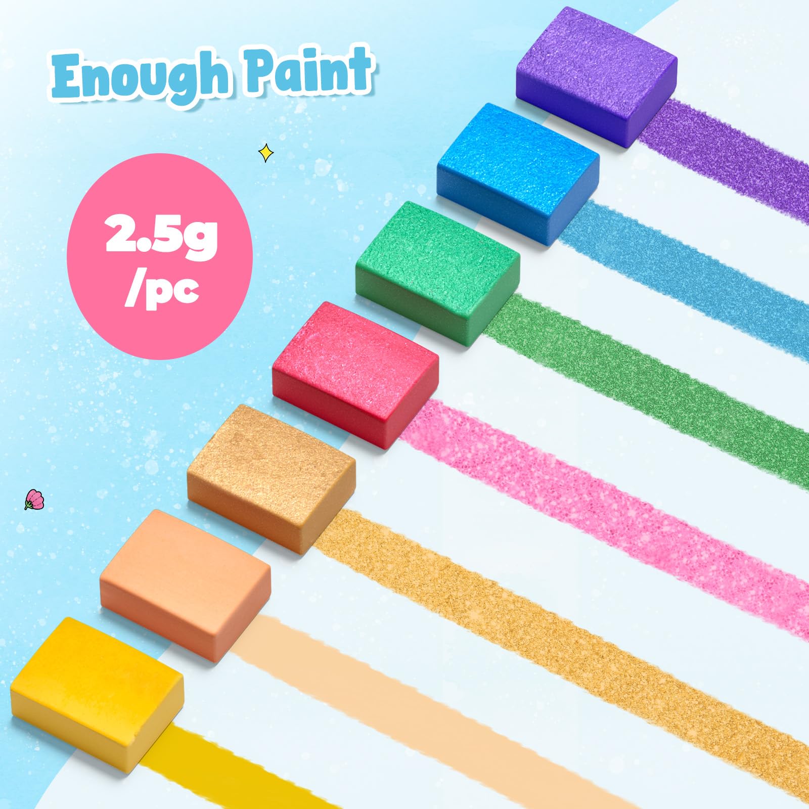 JoyCat album da colorare per bambini, set di pittura ad acquerello per bambini dai 3-5 ai 4-8 anni,attività di disegno artistico e artigianale, regalo di compleanno per ragazzi e ragazze