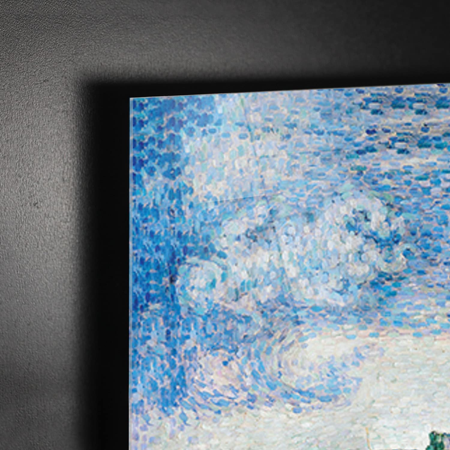 Giallobus - Pinturas - Paul Signac - Entrada del Puerto de La Rochelle - Vidrio acrílico plexi - 100x70 - Listo para Colgar - Cuadros Modernos para el hogar