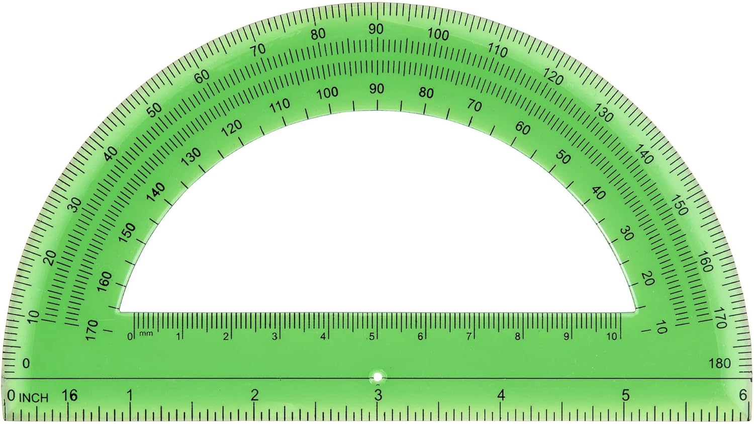 Office Depot Semicircular 6in. Protractor, Clear, 973D OD8 : Office Products