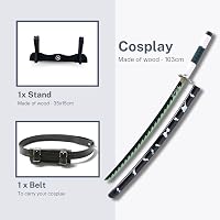 Hashiman Demon manga kardforgató szablya fa kardállvánnyal övvel japán cosplay dísz kard gyerekeknek felnőtteknek 3