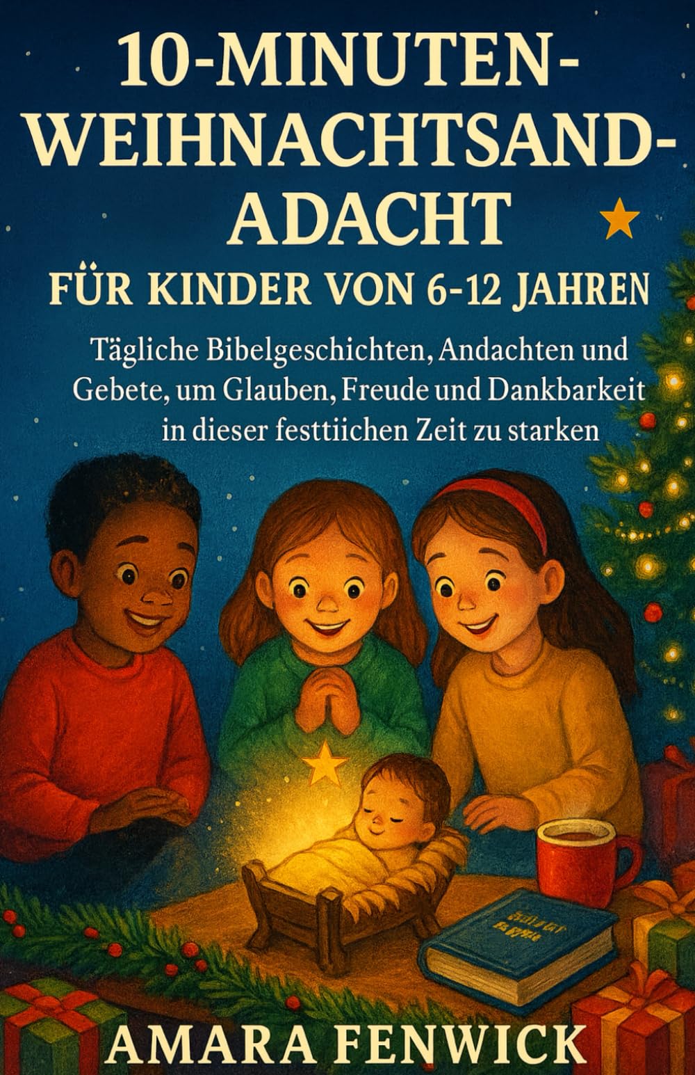 10-MINUTEN-WEIHNACHTSANDACHT FÜR KINDER VON 6–12 JAHREN: Tägliche Bibelgeschichten, Andachten und Gebete, um Glauben, Freude und Dankbarkeit in dieser festlichen Zeit zu stärken