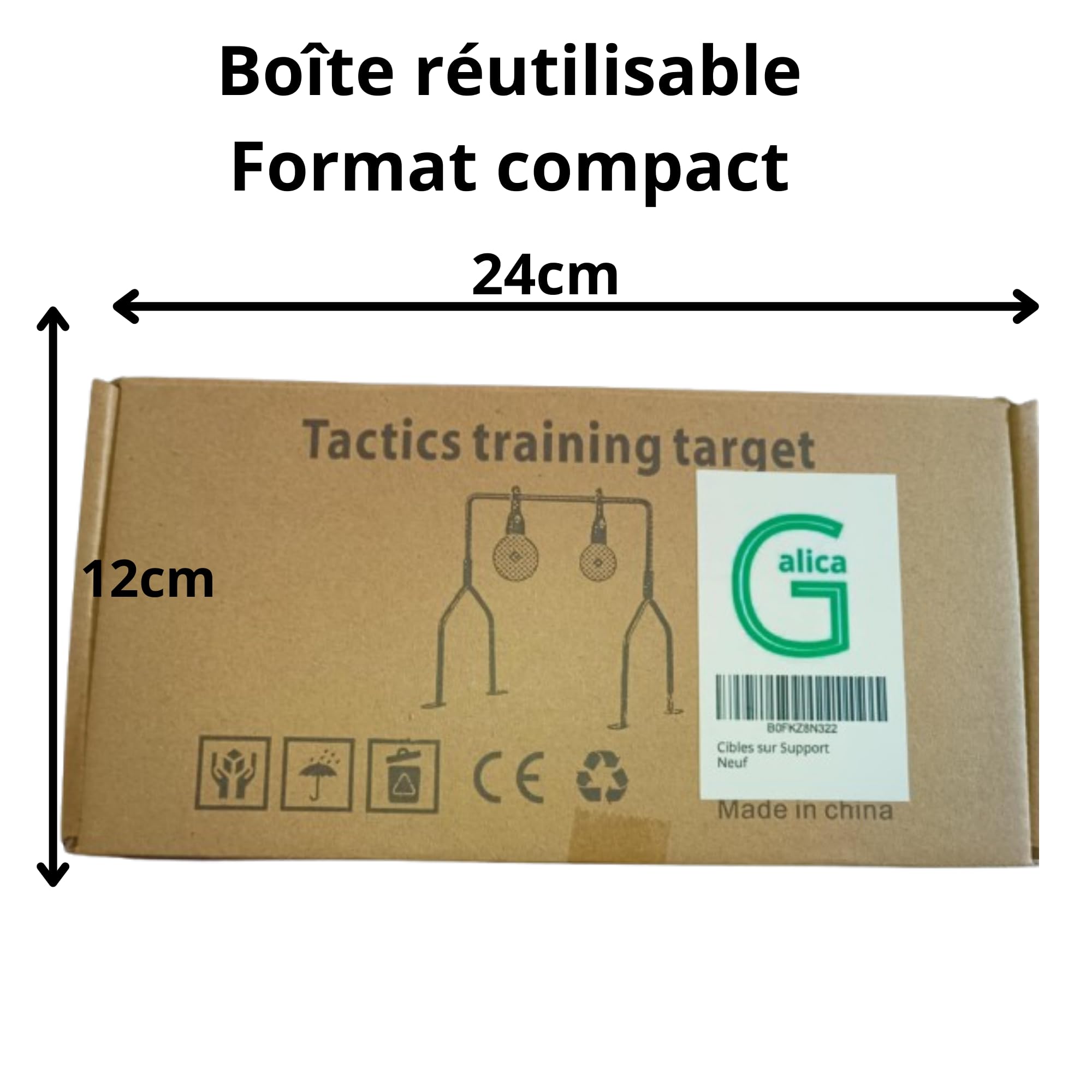 Cibles - Support -Tir Pistolet, Carabine- Air Comprimé, Carabine à Plomb,Spot de TIR à Réarmement Automatique par Balancement-Mobile- Plinking-Cible basculante- - 4