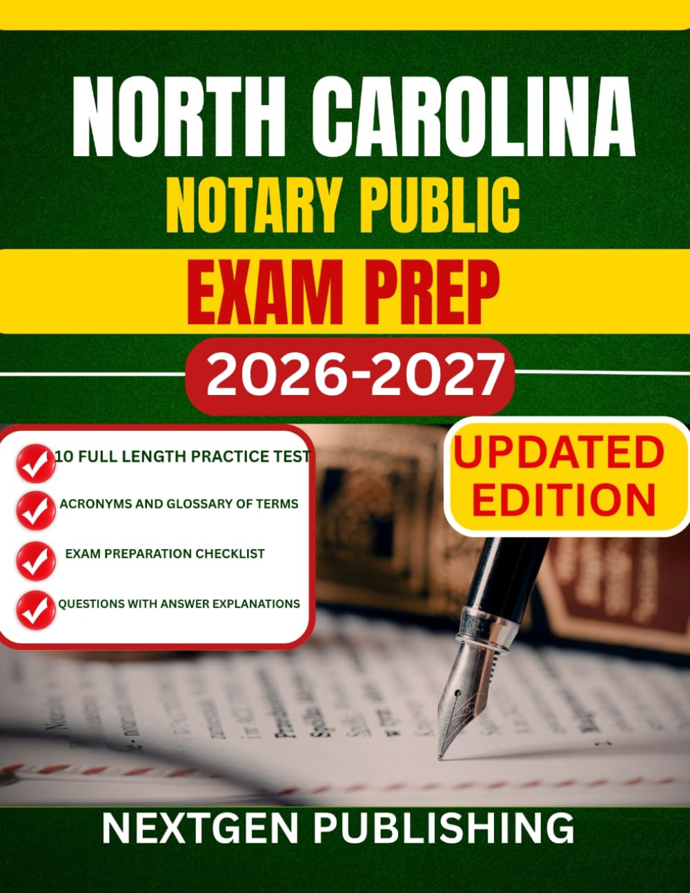 NORTH CAROLINA NOTARY PUBLIC EXAM PREP: How to become a certified notaries with updated Laws, Practice Questions, and Expert Tips