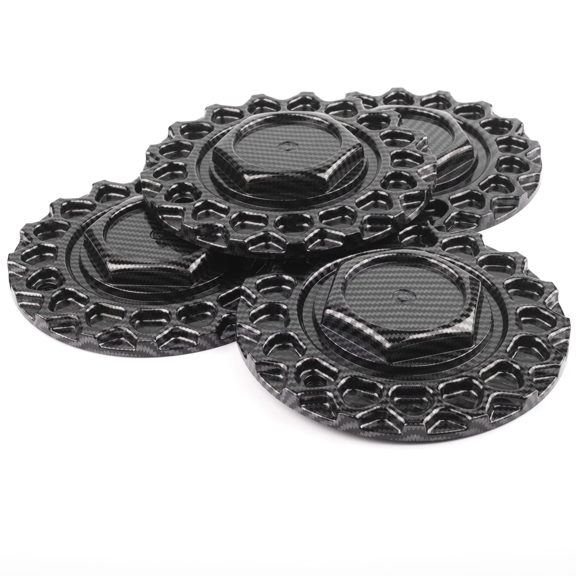 RhinoTuning 4 Stück Radnabenkappen für BBS AVID.1 Nabendeckel OD 168mm, Anthrazit Metallic Radnabenabdeckung Geeignet für RS018 RS020 RS021 Rad, Felgendeckel