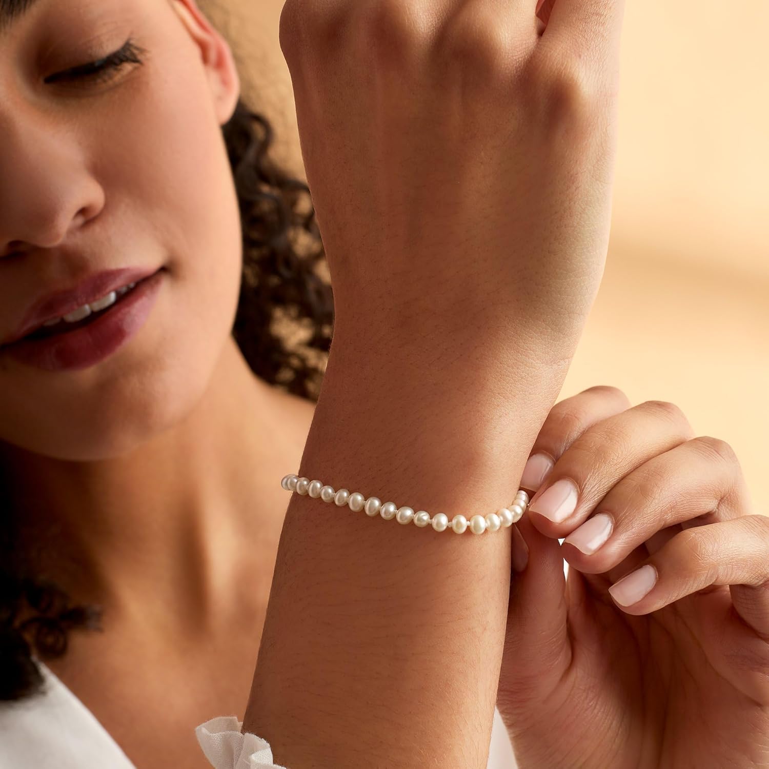 Pure Collection by Ross-Simons 3-4mm Cultured Pearl Bracelet With 14kt Yellow Gold - Image 8