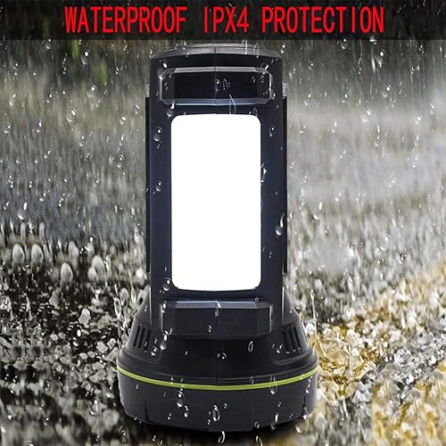 Miniatura 4 de Linterna LED de mano, 13000 lúmenes, 2 modos, linternas LED recargables por USB, de alta potencia, para acampar al aire libre, lámpara de caza,