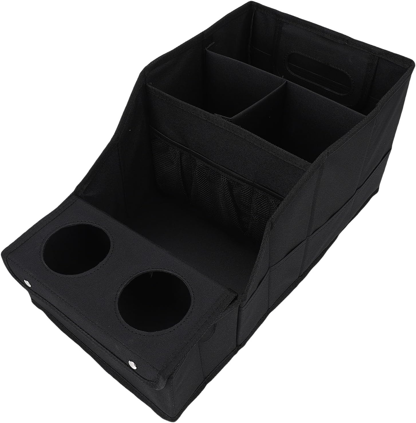 Zunate Car Seat Organizer with 5 Main Pouches, Water Proof Large Capacity Storage Box for Front or Back Seats with Cup Holders for Toys and Books, 41x22x20cm