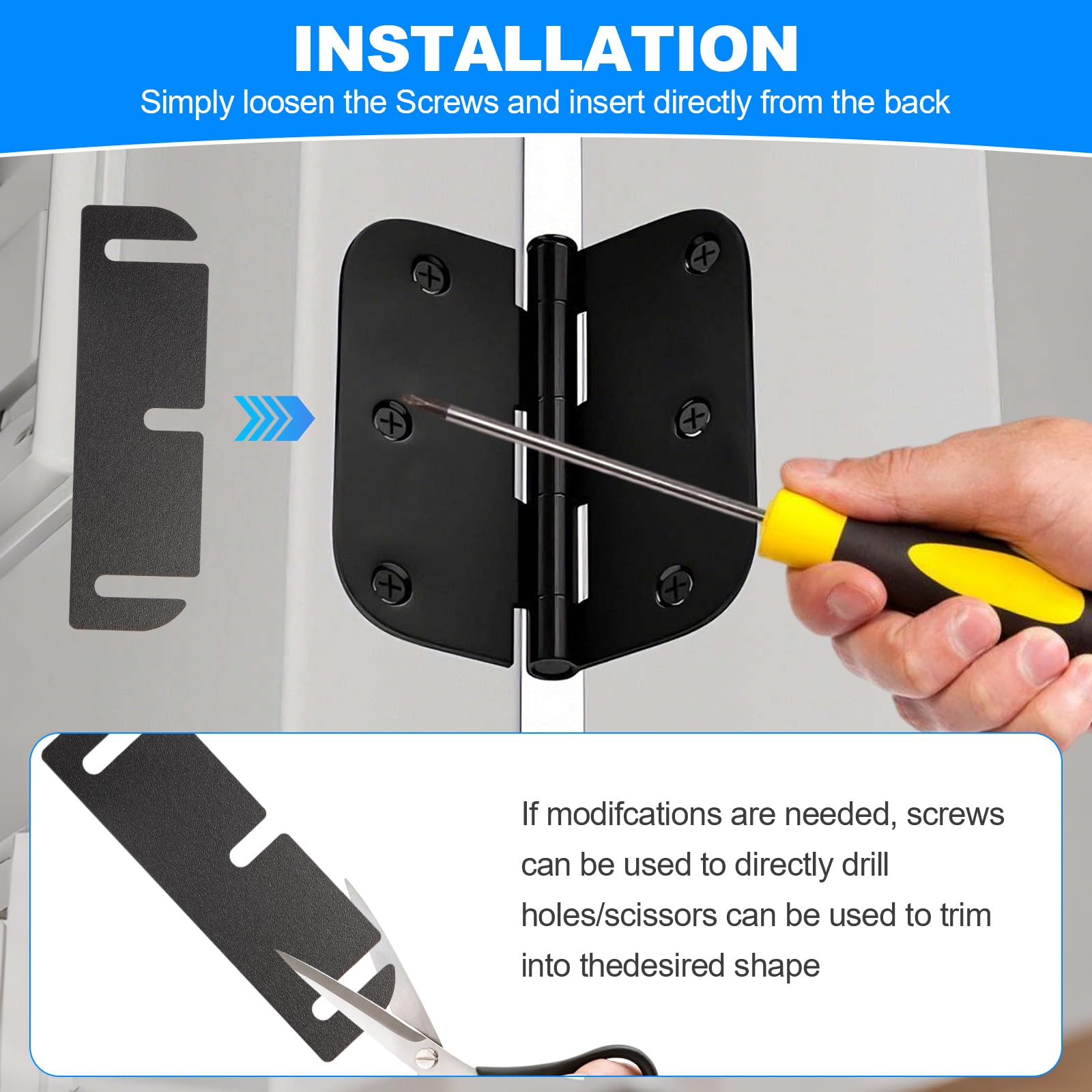 Bulk Door Hinge Shims - Fix Sagging Doors -4 Bulk Door Hinge Shims - Fix Sagging Doors -4