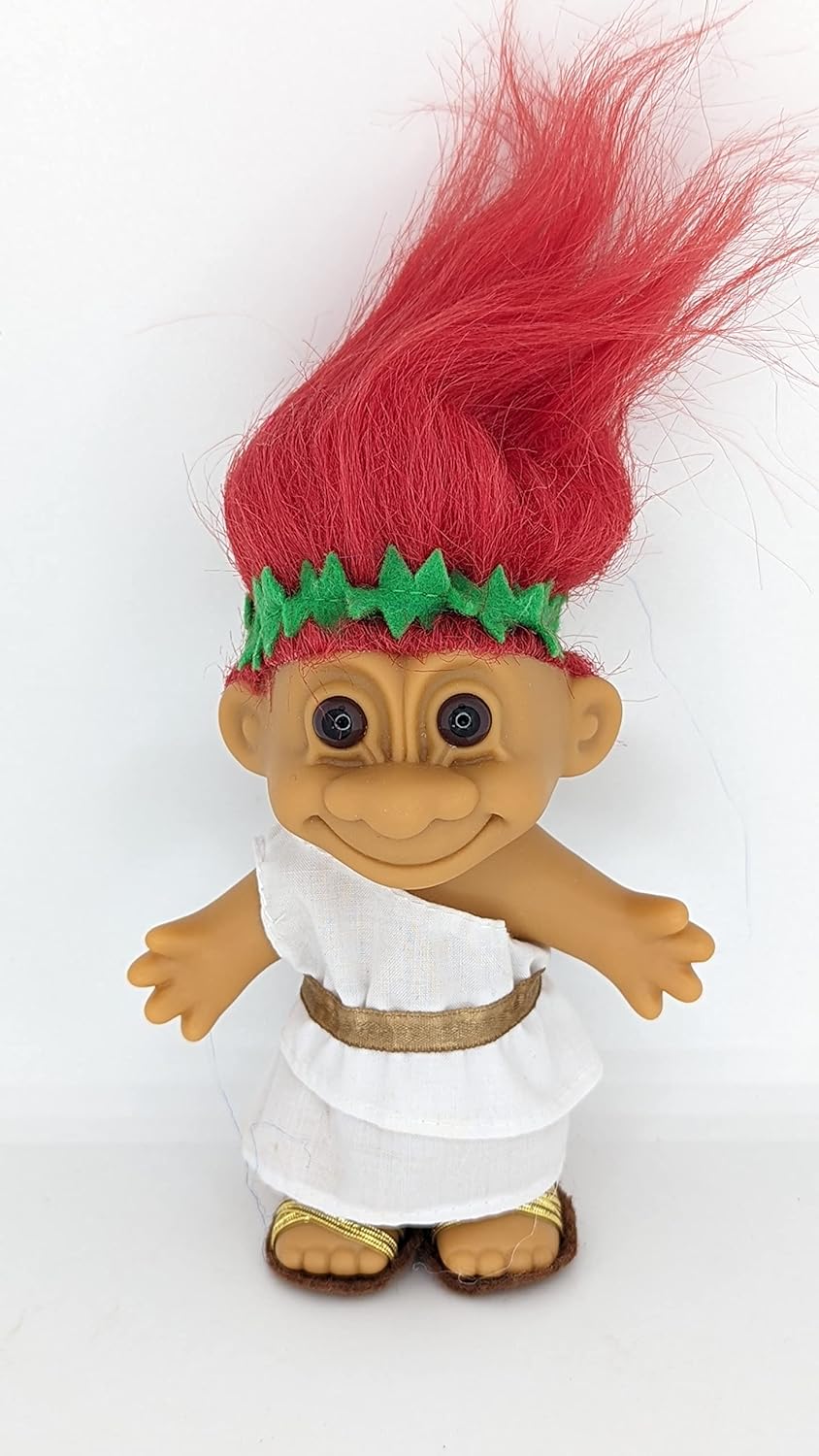 Troll Doll Red Hair Reto Vintage Old 5 inch Bingo Good Luck