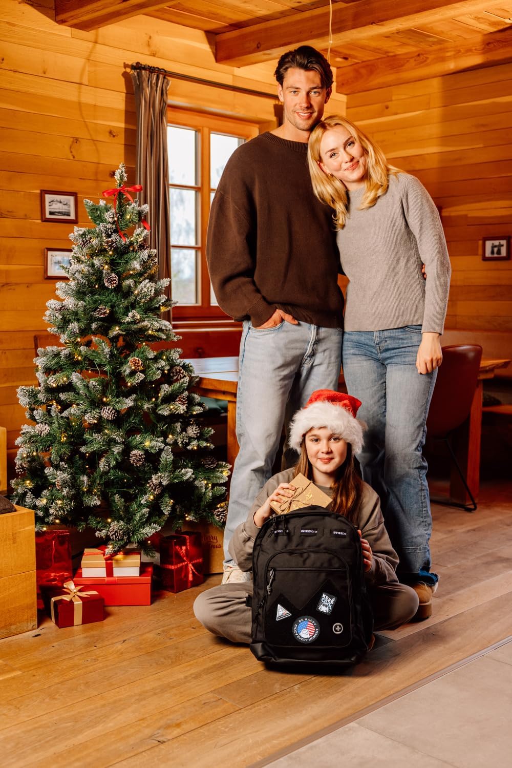 Swissdigital Design Big Student Laptop Backpack with Fun Personalized Patches For College Boy & Girl, Middle High School Teen Bookbag Cool Travel Daypack Black- Includes 3 Patches | SD1718-01 - Image 4