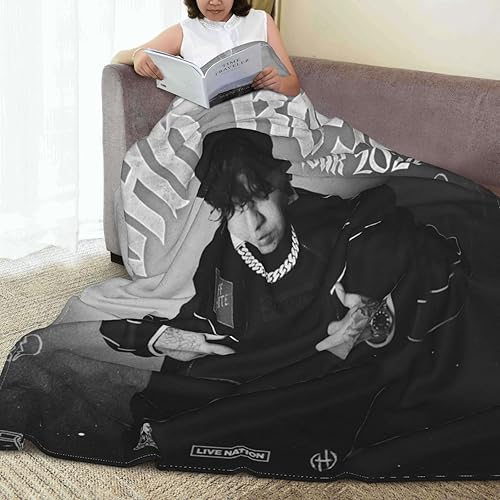 Miniatura 4 de Junior Singer H - Manta de forro polar súper suave y cálida de 60 x 50 pulgadas, ligera, mullida y cómoda, de franela de microfibra para otoño,