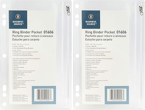 Vista 4 de SPR01606 – Fólder de vinilo de bolsillo, 9 - 1/2 X 6, transparente, Transparente