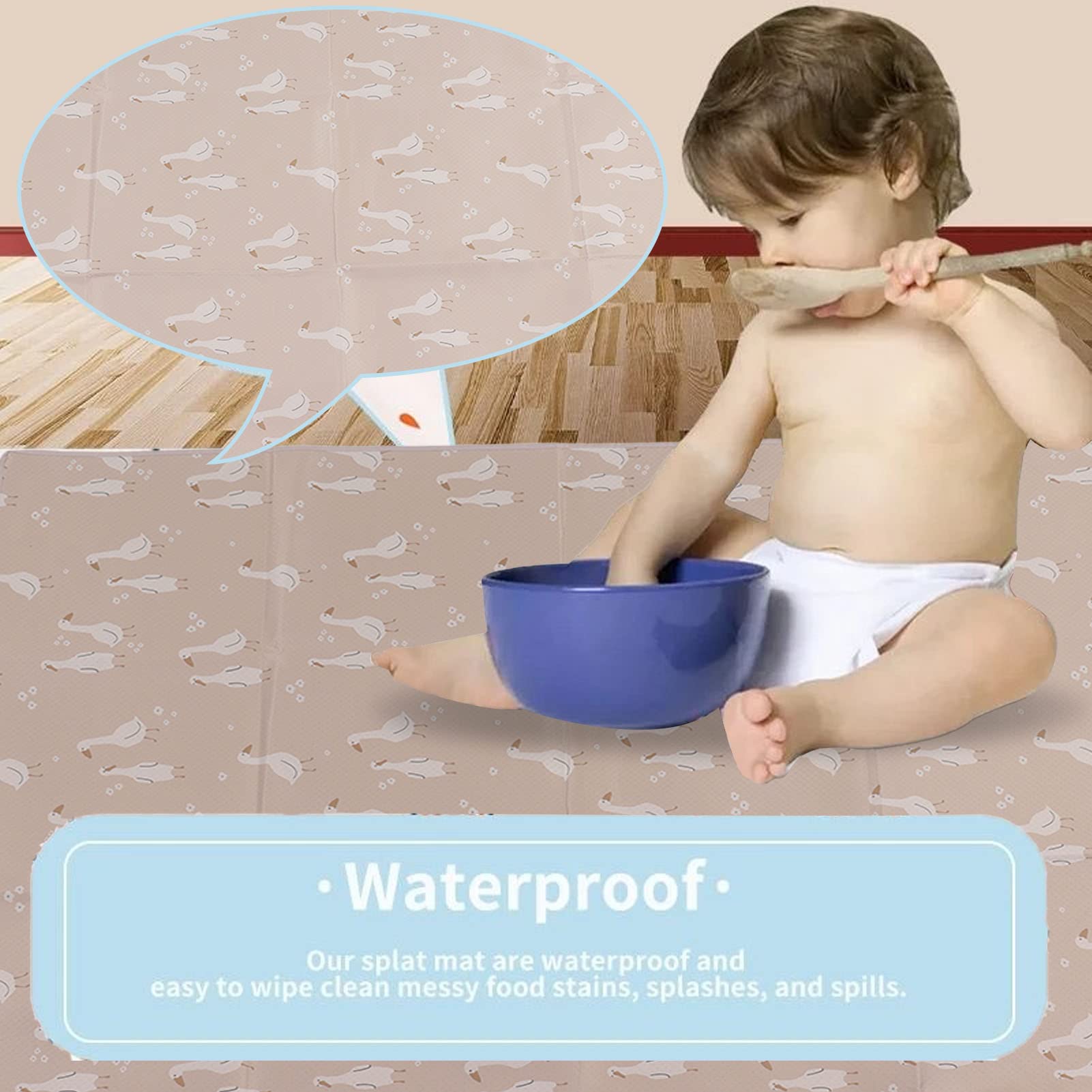 BPA-vrij Dikste Opvouwbare Babyspeelmat, Waterdichte Gewatteerde Schuimvloermat voor Kruipen, Draagbare Mat voor Baby's en Peuters, Gebruik Binnen en Buiten, Antislip Achterkant BPA-vrij Dikste Opvouwbare Babyspeelmat, Waterdichte Gewatteerde Schuimvloermat voor Kruipen, Draagbare Mat voor Baby's en Peuters, Gebruik Binnen en Buiten, Antislip Achterkant